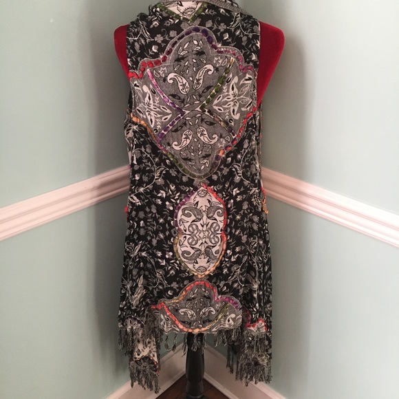 Soft Surroundings Boho Fringe Vest - Picture 2 of 6